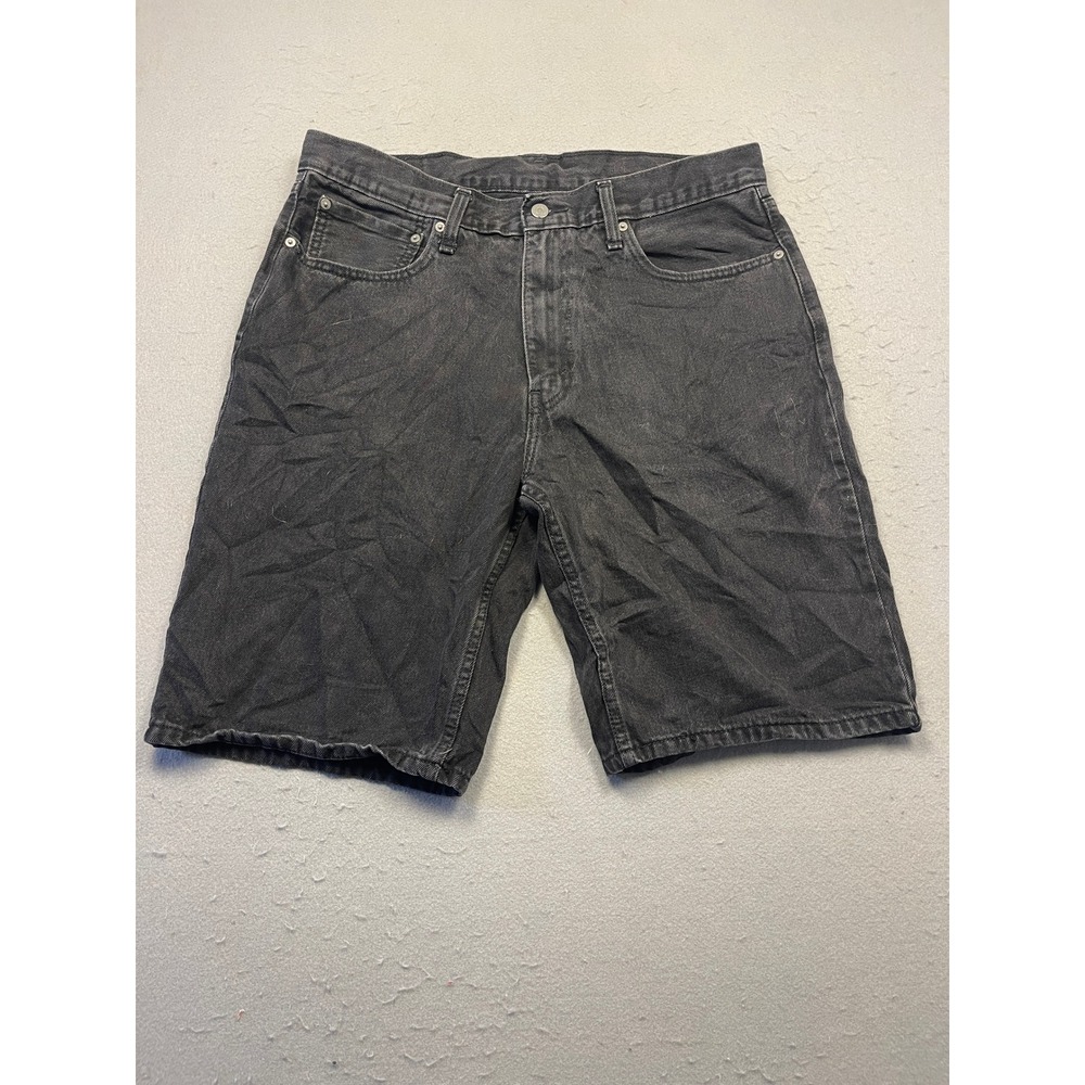 Levi Strauss & Co. Denim Shorts Cotton Faded Black W36 Mens